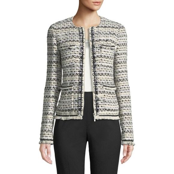 Lafayette 148 Tweed Benji Jscket Sz 10 - Picture 9 of 9